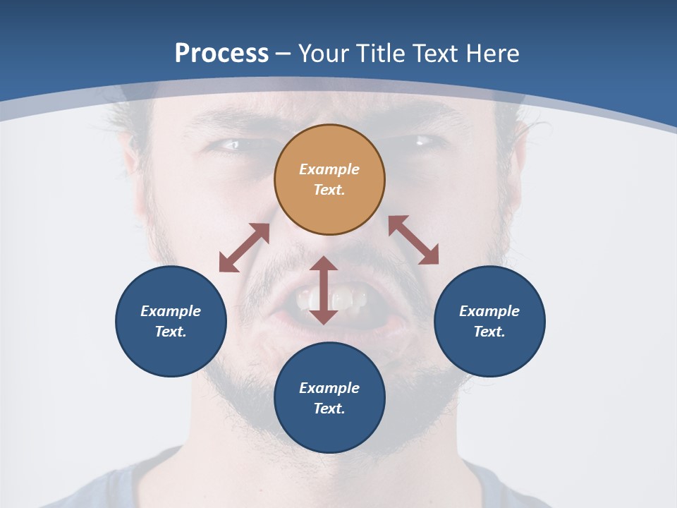 A Man Making A Face With His Mouth Open PowerPoint Template