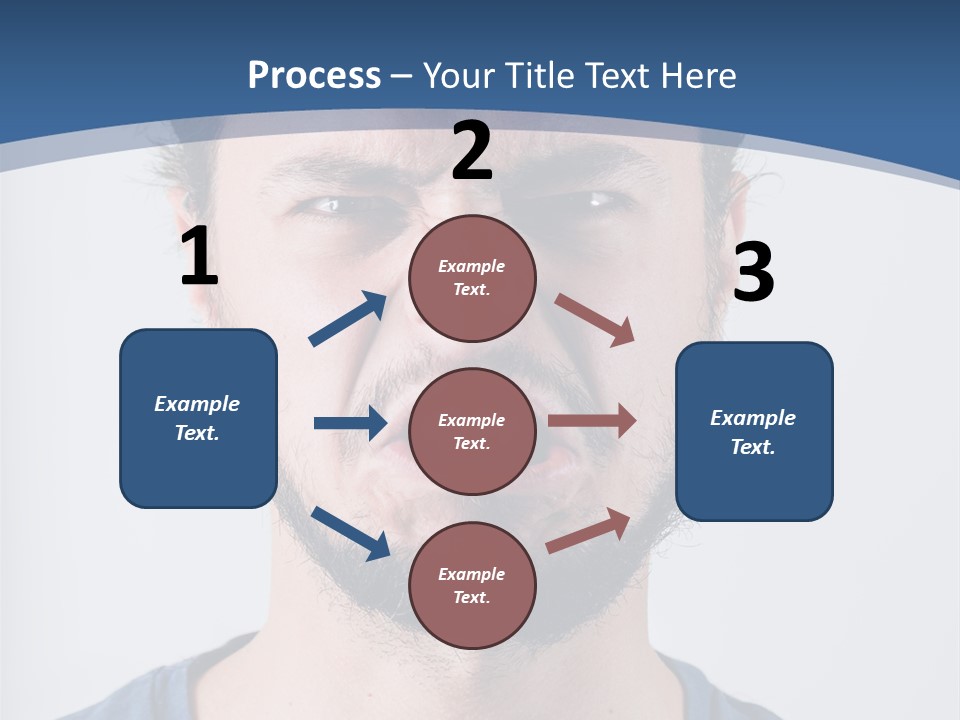 A Man Making A Face With His Mouth Open PowerPoint Template