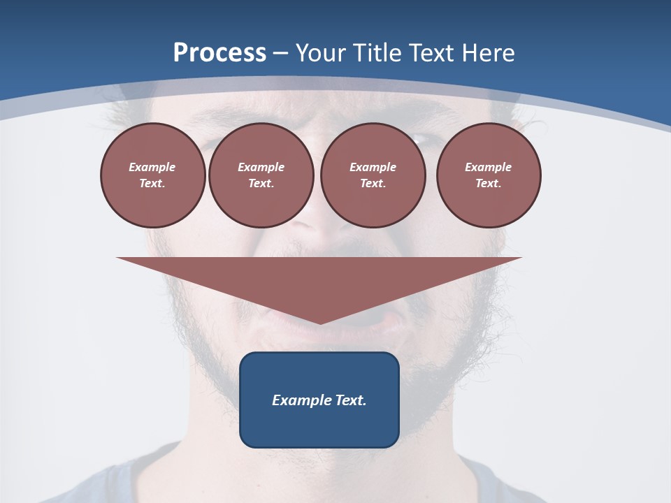 A Man Making A Face With His Mouth Open PowerPoint Template