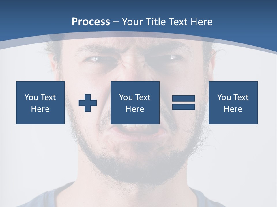 A Man Making A Face With His Mouth Open PowerPoint Template