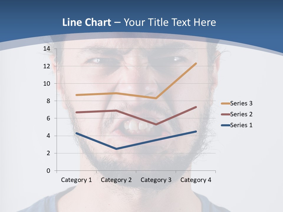 A Man Making A Face With His Mouth Open PowerPoint Template