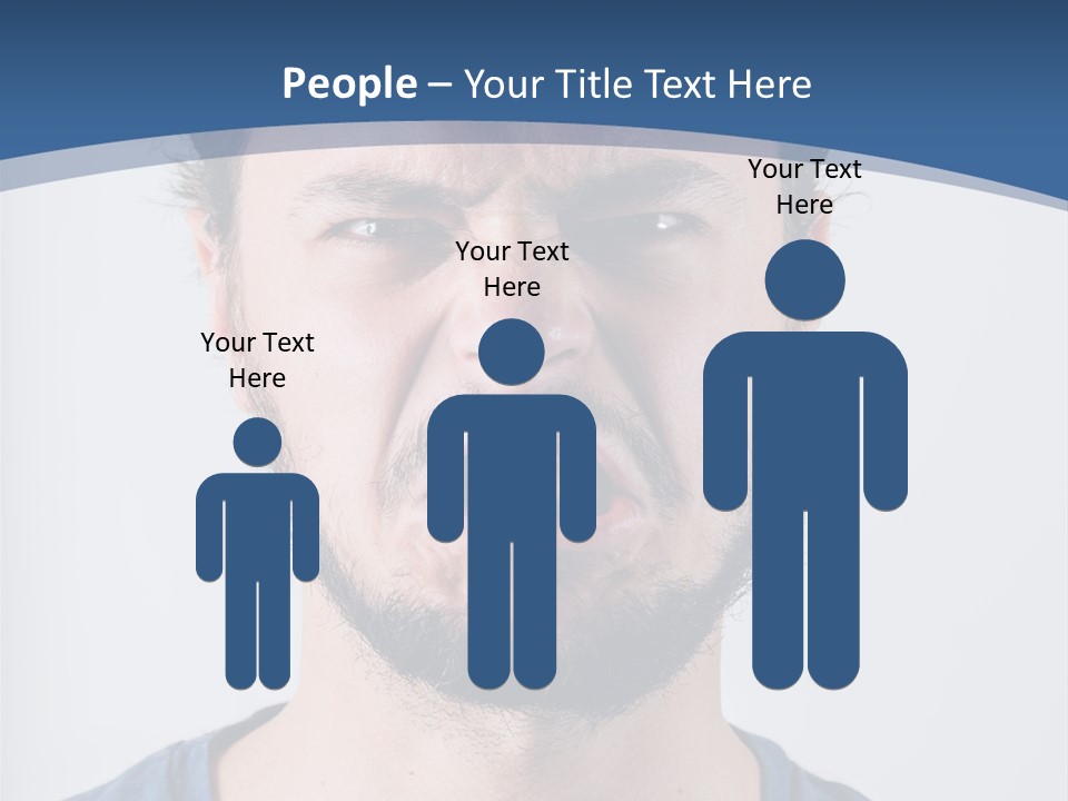 A Man Making A Face With His Mouth Open PowerPoint Template