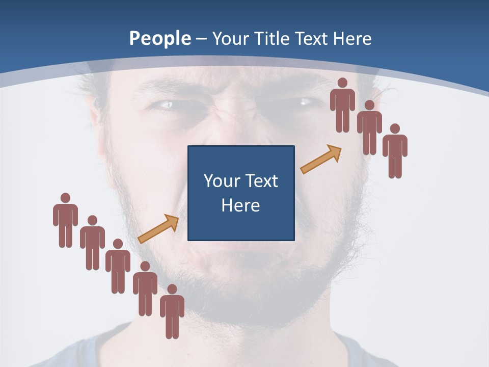 A Man Making A Face With His Mouth Open PowerPoint Template