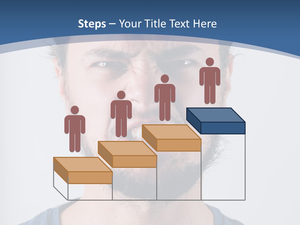 A Man Making A Face With His Mouth Open PowerPoint Template
