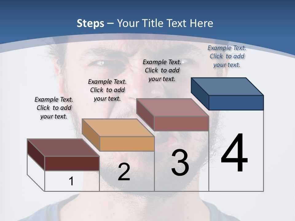 A Man Making A Face With His Mouth Open PowerPoint Template