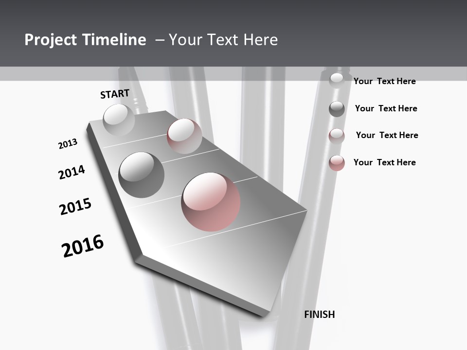 A Group Of Black Pens Sitting On Top Of A White Table PowerPoint Template