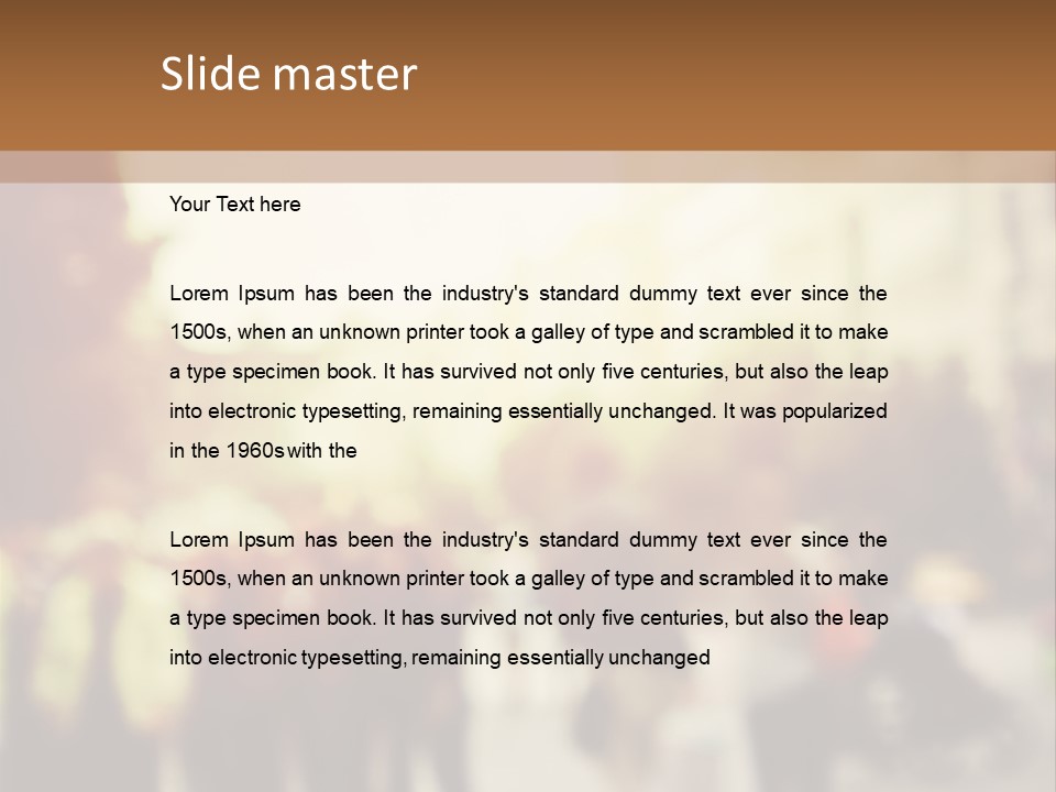 A Group Of People Walking Down A Street PowerPoint Template