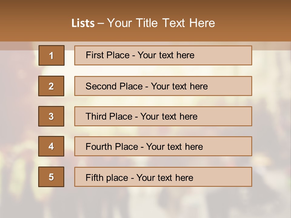 A Group Of People Walking Down A Street PowerPoint Template