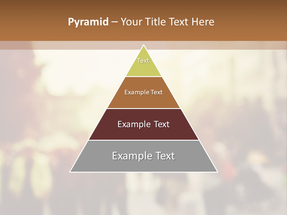 A Group Of People Walking Down A Street PowerPoint Template