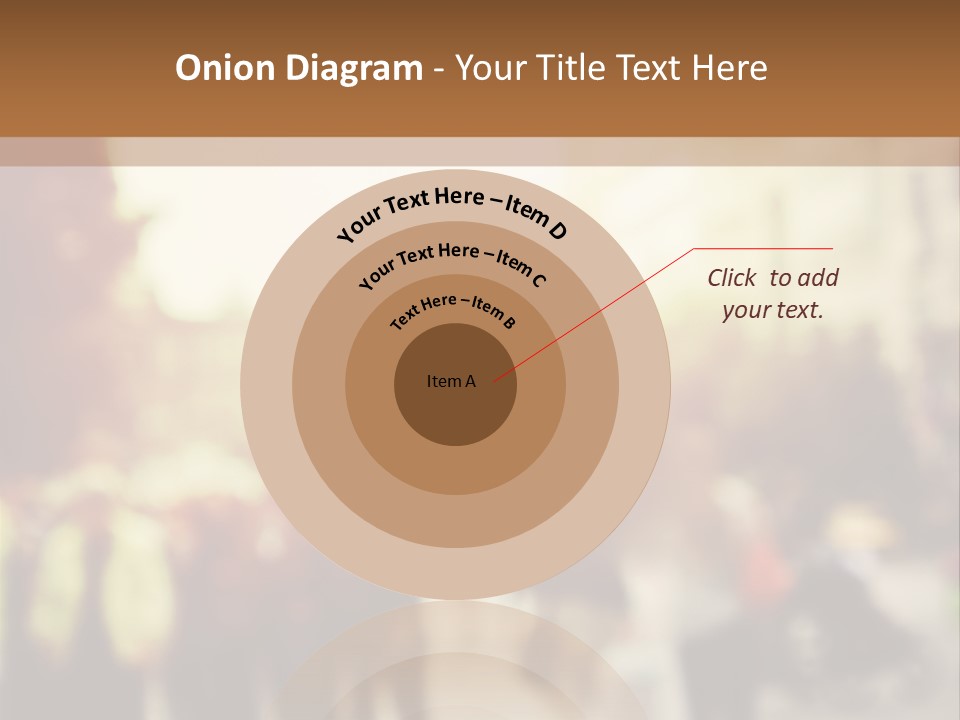 A Group Of People Walking Down A Street PowerPoint Template