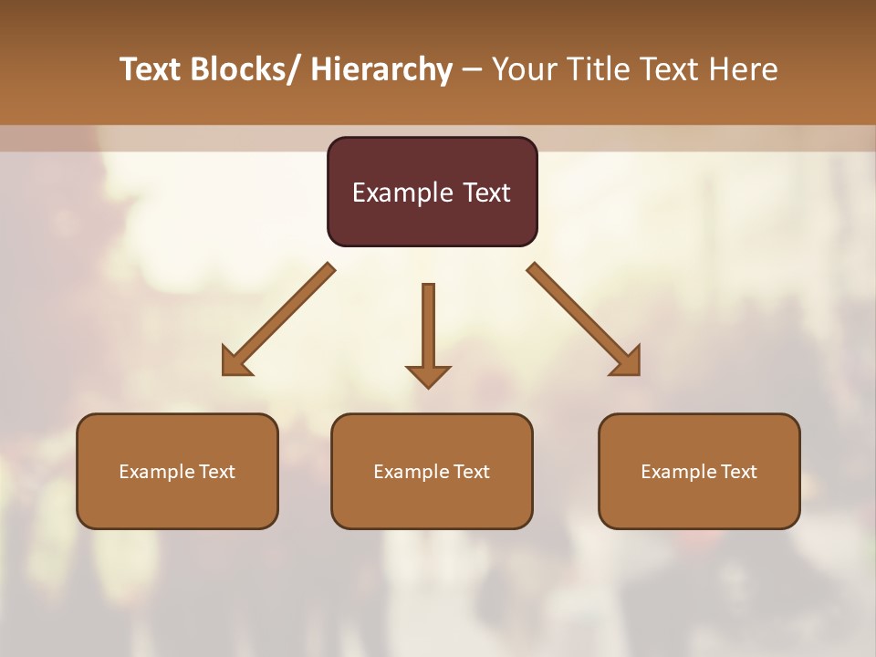 A Group Of People Walking Down A Street PowerPoint Template