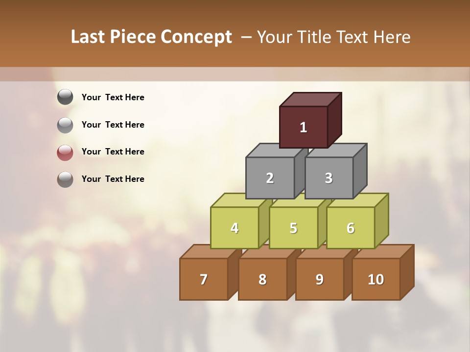 A Group Of People Walking Down A Street PowerPoint Template