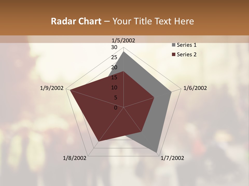 A Group Of People Walking Down A Street PowerPoint Template