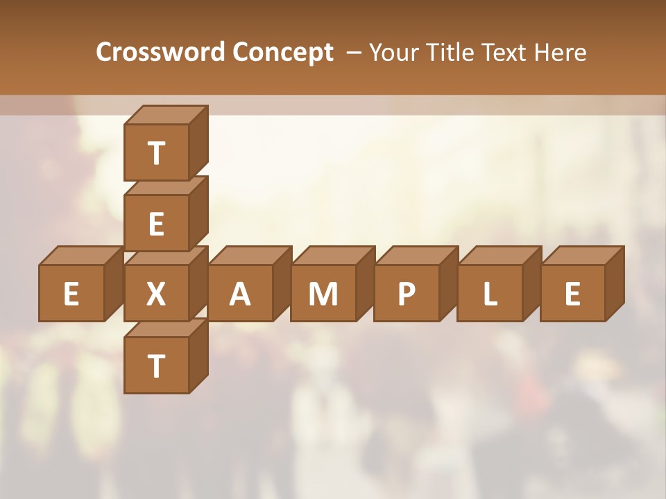 A Group Of People Walking Down A Street PowerPoint Template