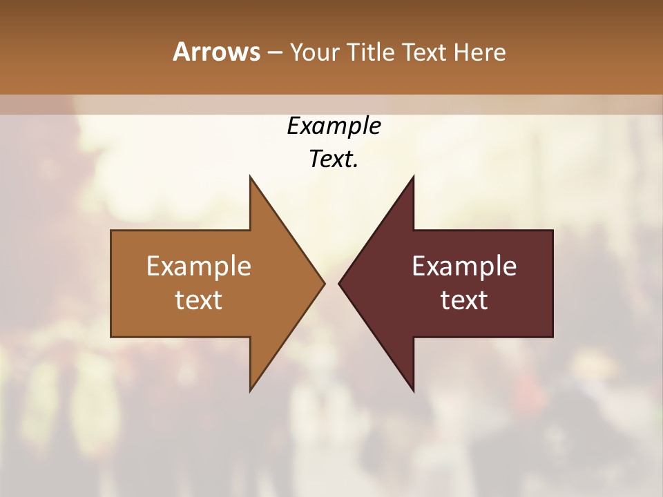 A Group Of People Walking Down A Street PowerPoint Template