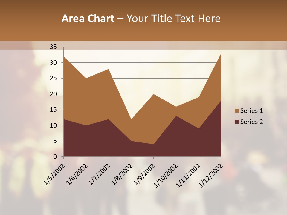 A Group Of People Walking Down A Street PowerPoint Template