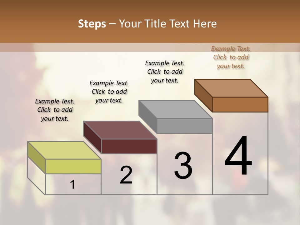 A Group Of People Walking Down A Street PowerPoint Template