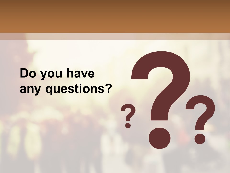 A Group Of People Walking Down A Street PowerPoint Template