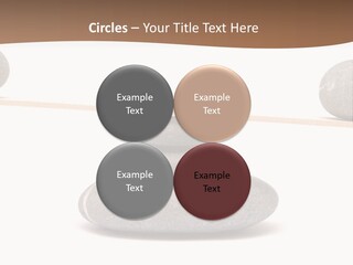 A Balance Scale With Rocks On Top Of It PowerPoint Template