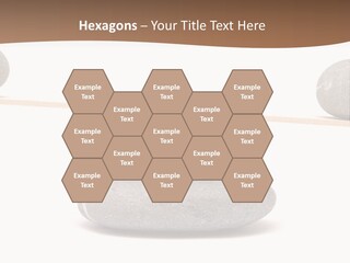 A Balance Scale With Rocks On Top Of It PowerPoint Template