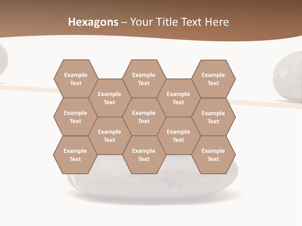 A Balance Scale With Rocks On Top Of It PowerPoint Template