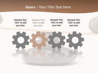 A Balance Scale With Rocks On Top Of It PowerPoint Template