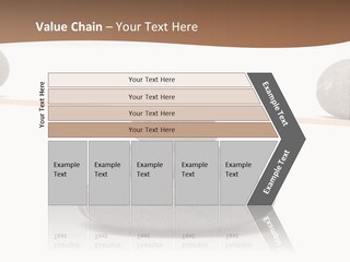 A Balance Scale With Rocks On Top Of It PowerPoint Template