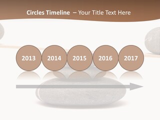 A Balance Scale With Rocks On Top Of It PowerPoint Template