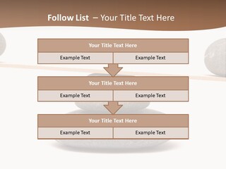 A Balance Scale With Rocks On Top Of It PowerPoint Template