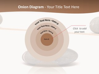A Balance Scale With Rocks On Top Of It PowerPoint Template