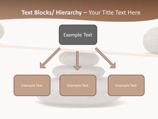 A Balance Scale With Rocks On Top Of It PowerPoint Template