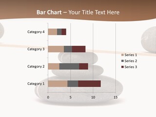 A Balance Scale With Rocks On Top Of It PowerPoint Template