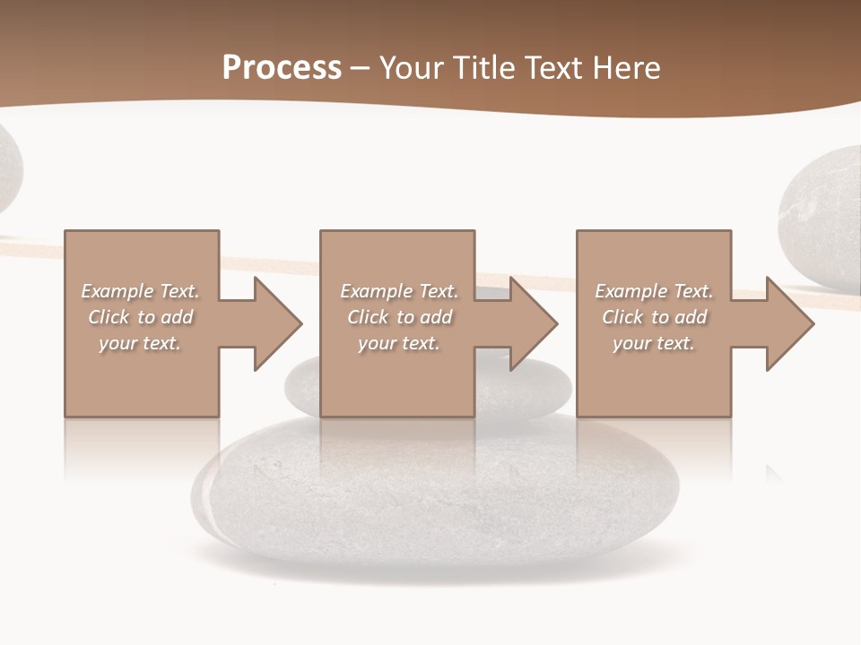 A Balance Scale With Rocks On Top Of It PowerPoint Template
