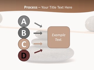 A Balance Scale With Rocks On Top Of It PowerPoint Template
