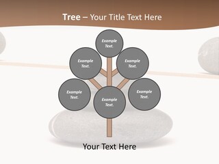 A Balance Scale With Rocks On Top Of It PowerPoint Template