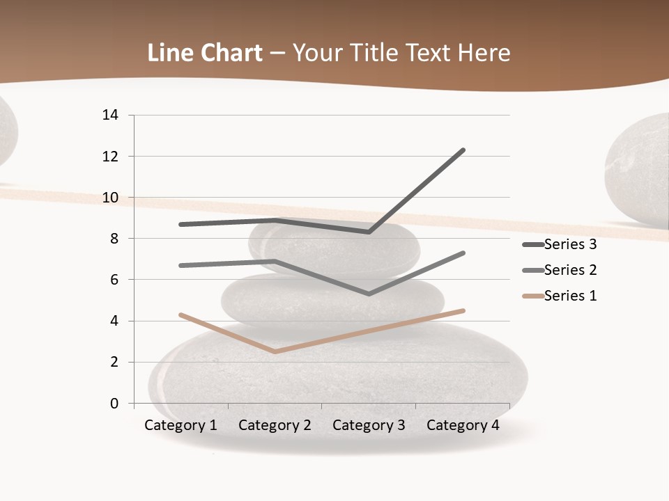 A Balance Scale With Rocks On Top Of It PowerPoint Template