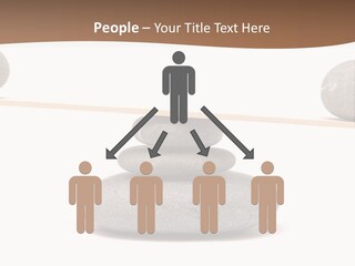 A Balance Scale With Rocks On Top Of It PowerPoint Template