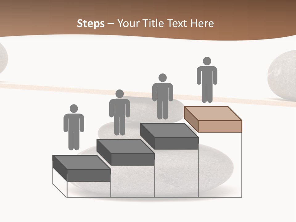A Balance Scale With Rocks On Top Of It PowerPoint Template