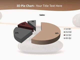 A Balance Scale With Rocks On Top Of It PowerPoint Template