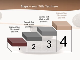 A Balance Scale With Rocks On Top Of It PowerPoint Template