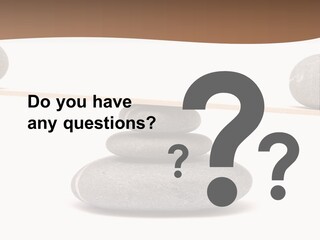 A Balance Scale With Rocks On Top Of It PowerPoint Template