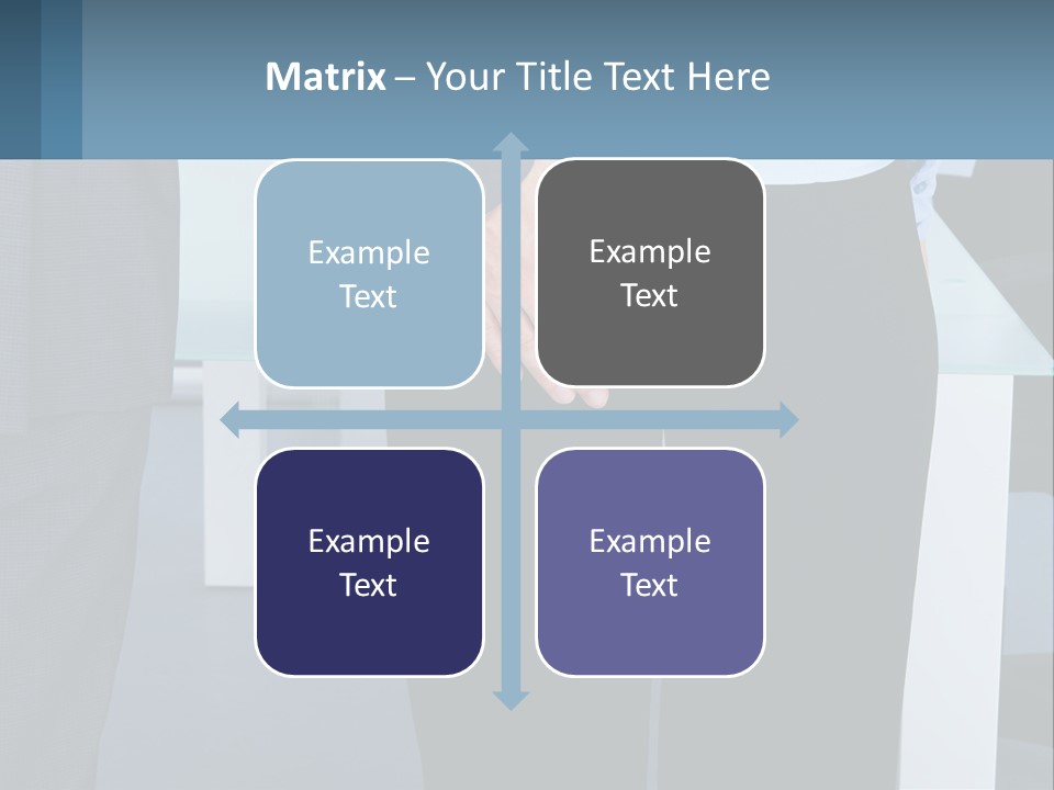 A Man And A Woman Holding Hands In A Meeting Room PowerPoint Template