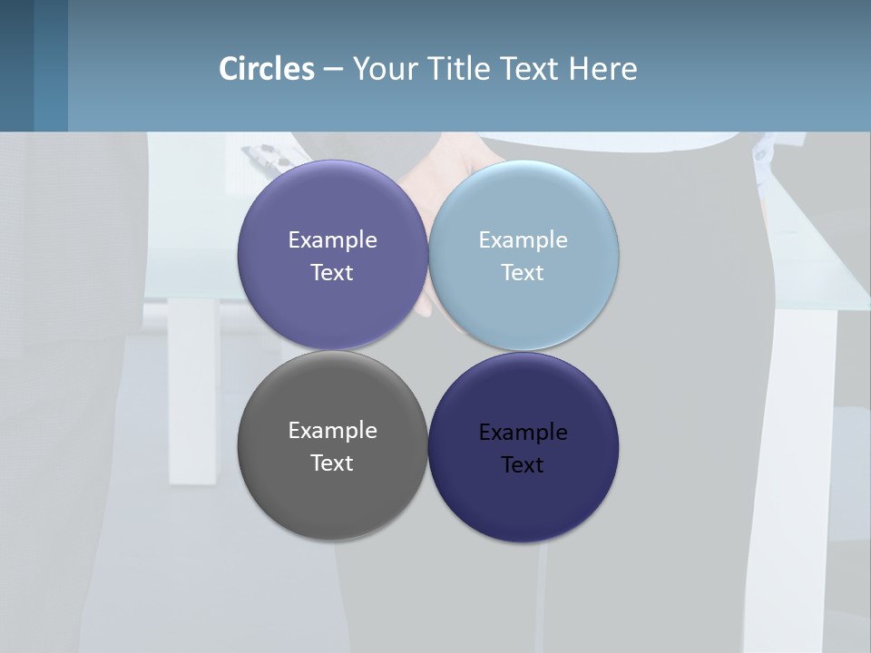 A Man And A Woman Holding Hands In A Meeting Room PowerPoint Template