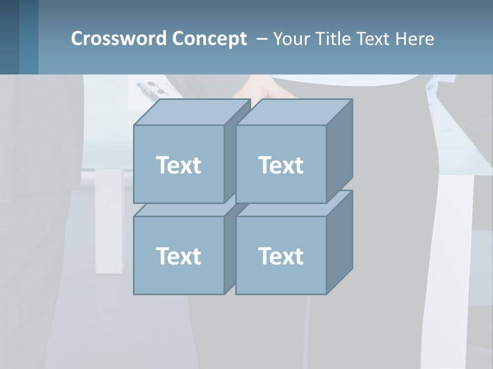A Man And A Woman Holding Hands In A Meeting Room PowerPoint Template