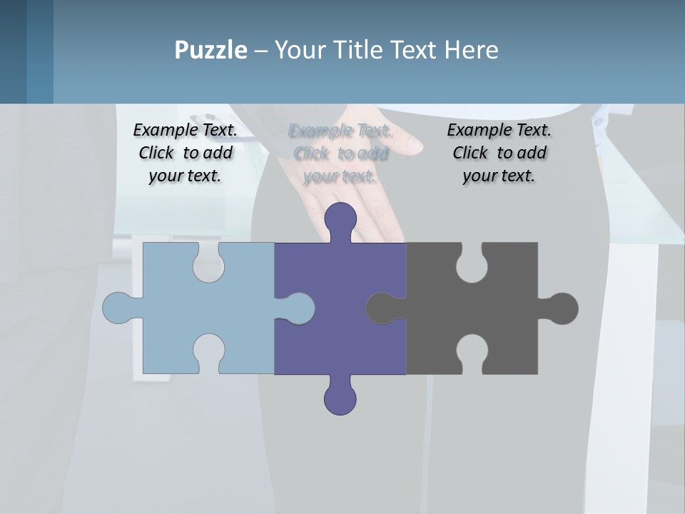 A Man And A Woman Holding Hands In A Meeting Room PowerPoint Template