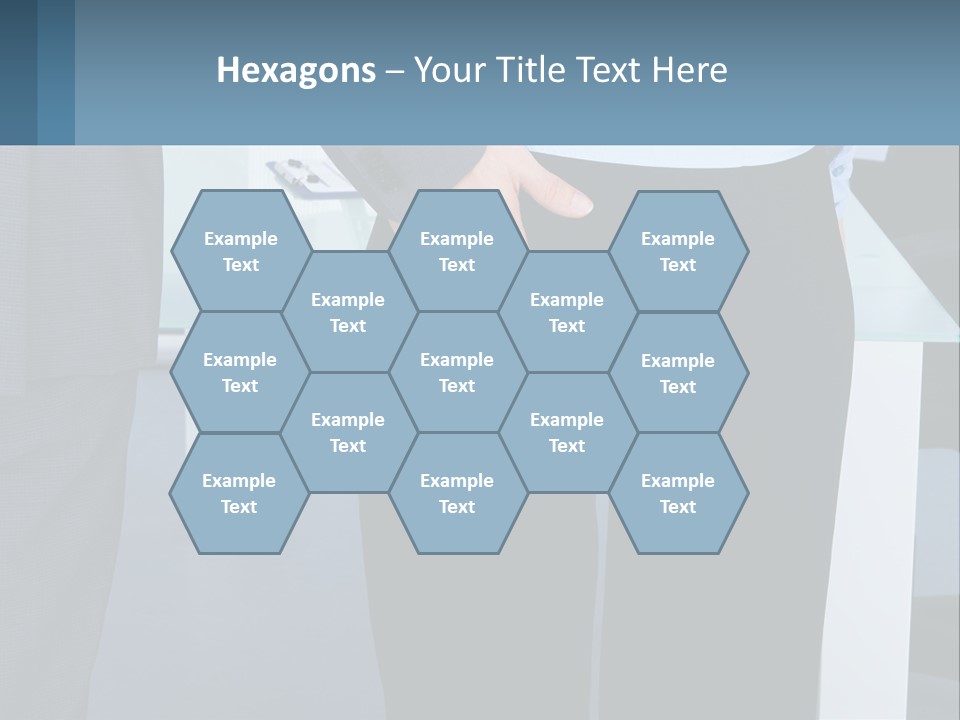 A Man And A Woman Holding Hands In A Meeting Room PowerPoint Template