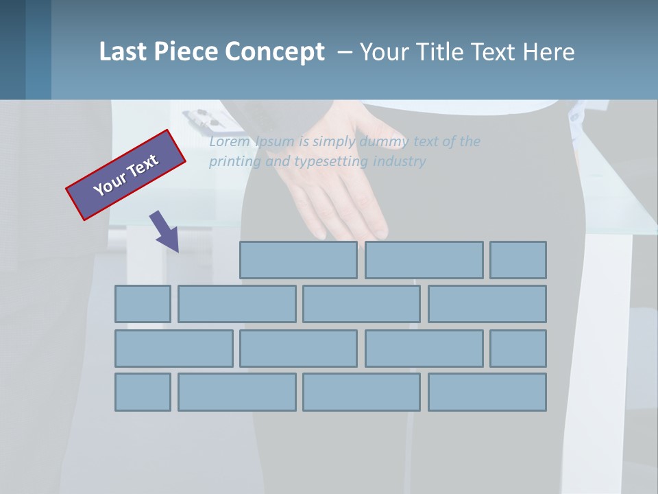 A Man And A Woman Holding Hands In A Meeting Room PowerPoint Template