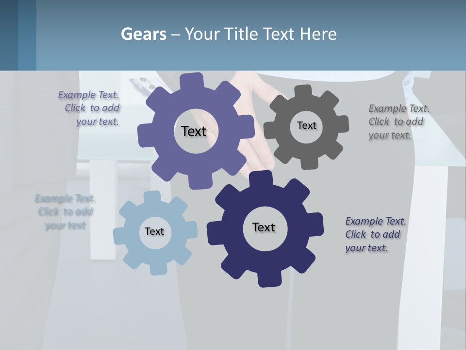 A Man And A Woman Holding Hands In A Meeting Room PowerPoint Template