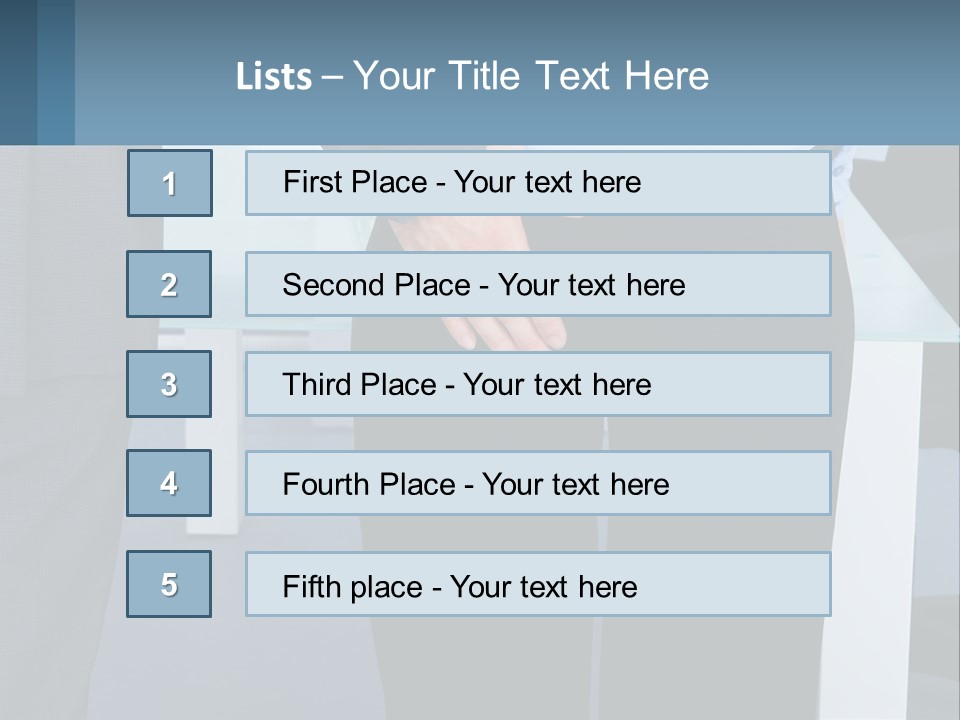 A Man And A Woman Holding Hands In A Meeting Room PowerPoint Template