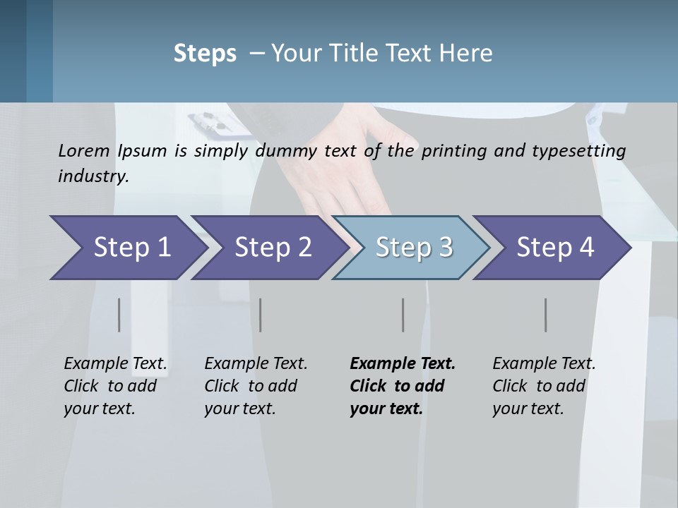A Man And A Woman Holding Hands In A Meeting Room PowerPoint Template